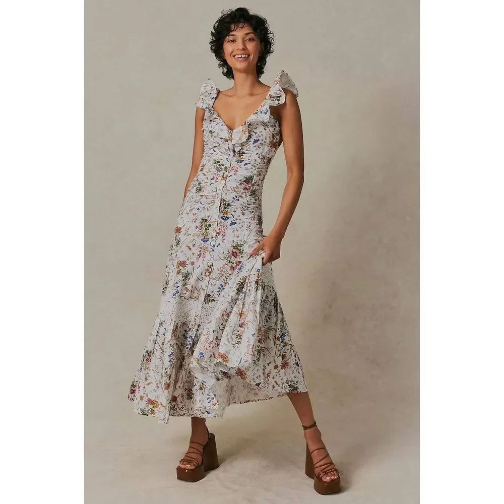 Free People byTiMo Linen Maxi Dress